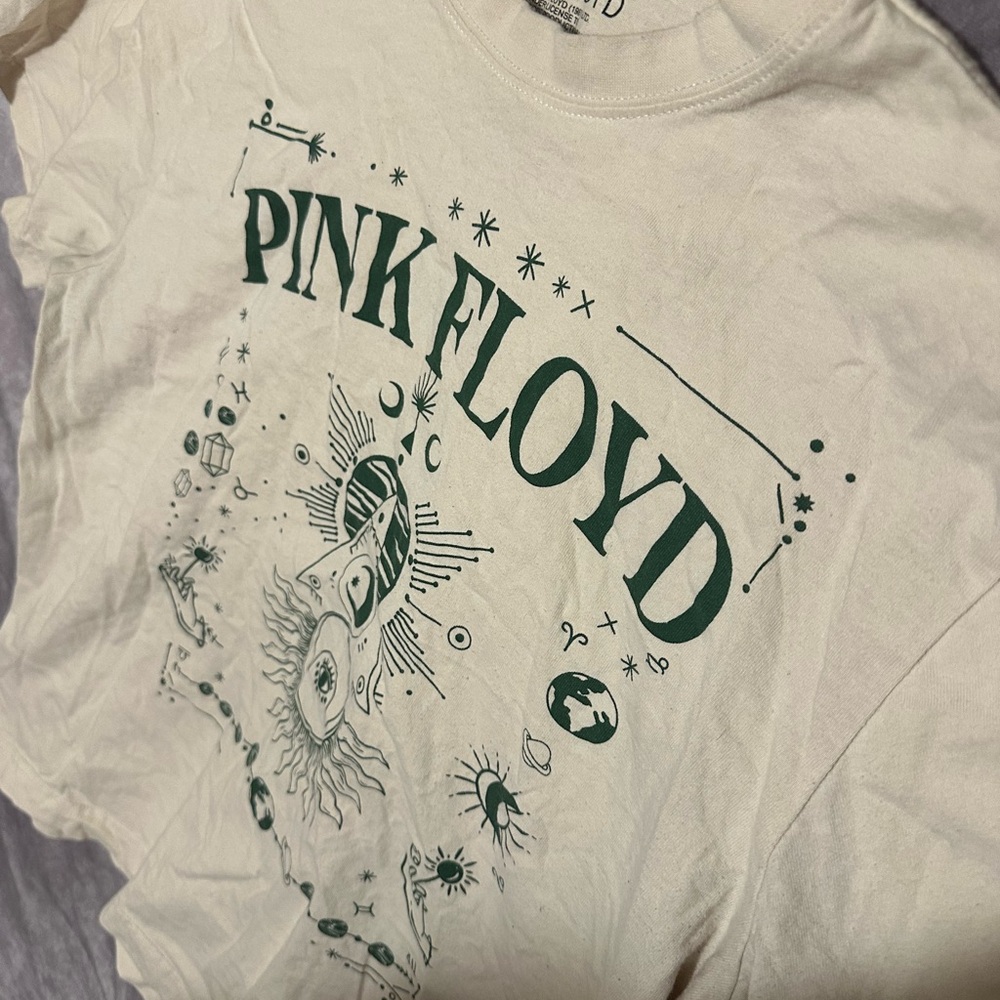 Pink Floyd Cream Tee with Green Design - Picture 2 of 3